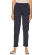 Aurelia Womens Single Pocket Solid Pants (Blue Mix Dark_Large)
