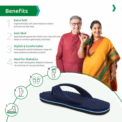 Ortho Joy Extra Soft Doctor Ortho Slippers || Regular Wear Slippers For Men
