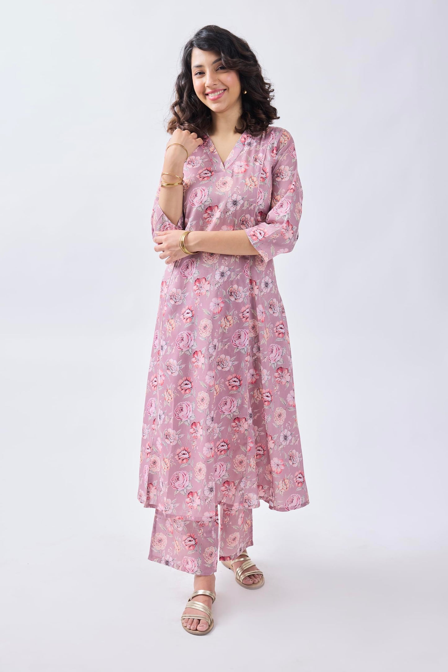Toochki Dress For Women | Women Dress | Two Piece Dress For Women | Dresses For Women | Dress For Women Stylish | Light Pink Flo