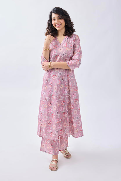 Toochki Dress For Women | Women Dress | Two Piece Dress For Women | Dresses For Women | Dress For Women Stylish | Light Pink Flo