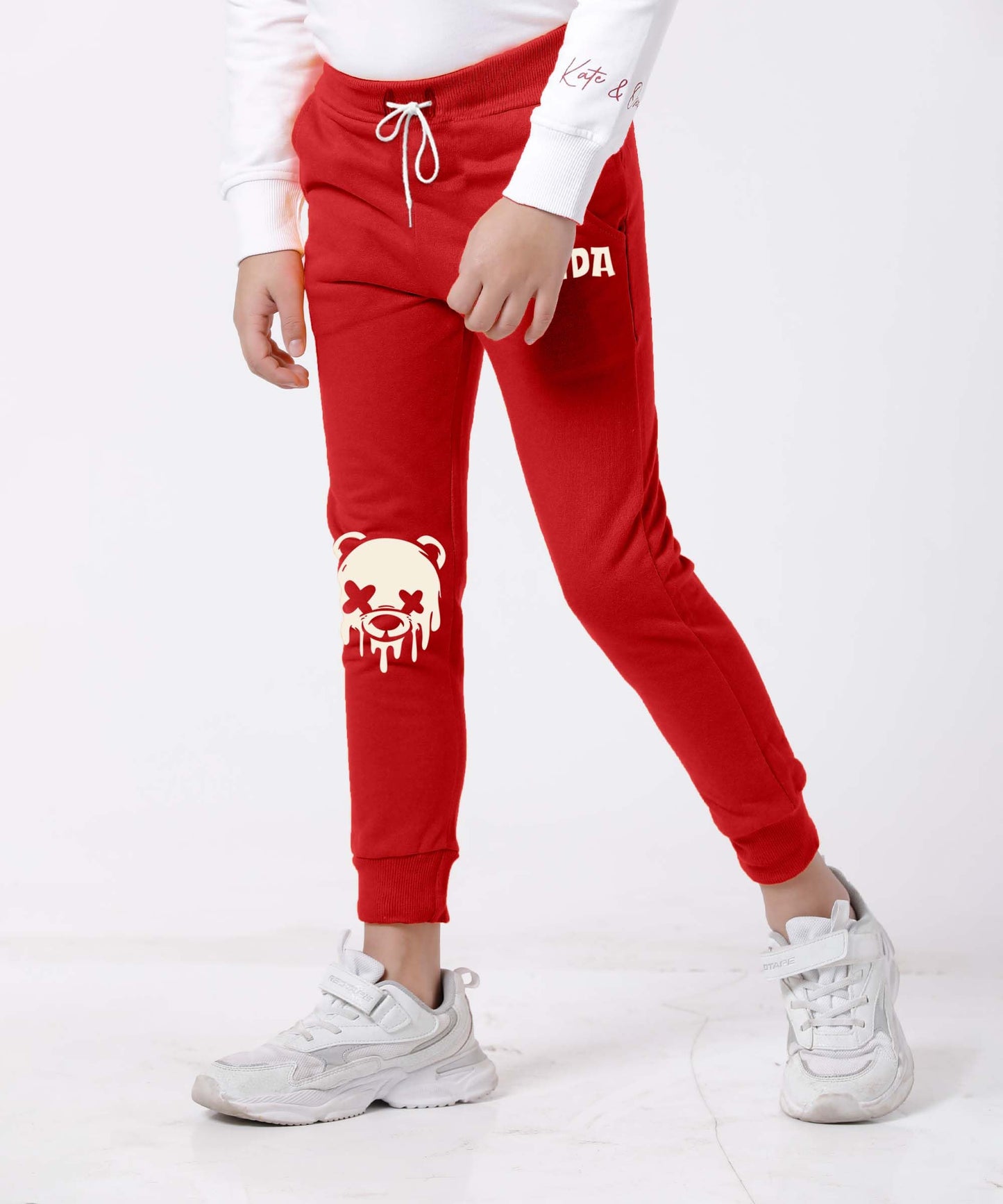 Kyda Kids Boys Cottonblend Printed Track Pants (Pack Of 1)