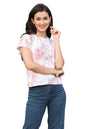 Leriya Fashion Women Striped Tie-Dye Top With Half Sleeves For Office Wear, Casual Wear Western Top Short Sleeve Pajama Sleep To