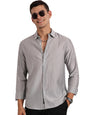 Thomas Scott Slim Fit | Long Sleeve | French Placket | 100% Cotton | Solid Colors | Shirts for Mens Grey