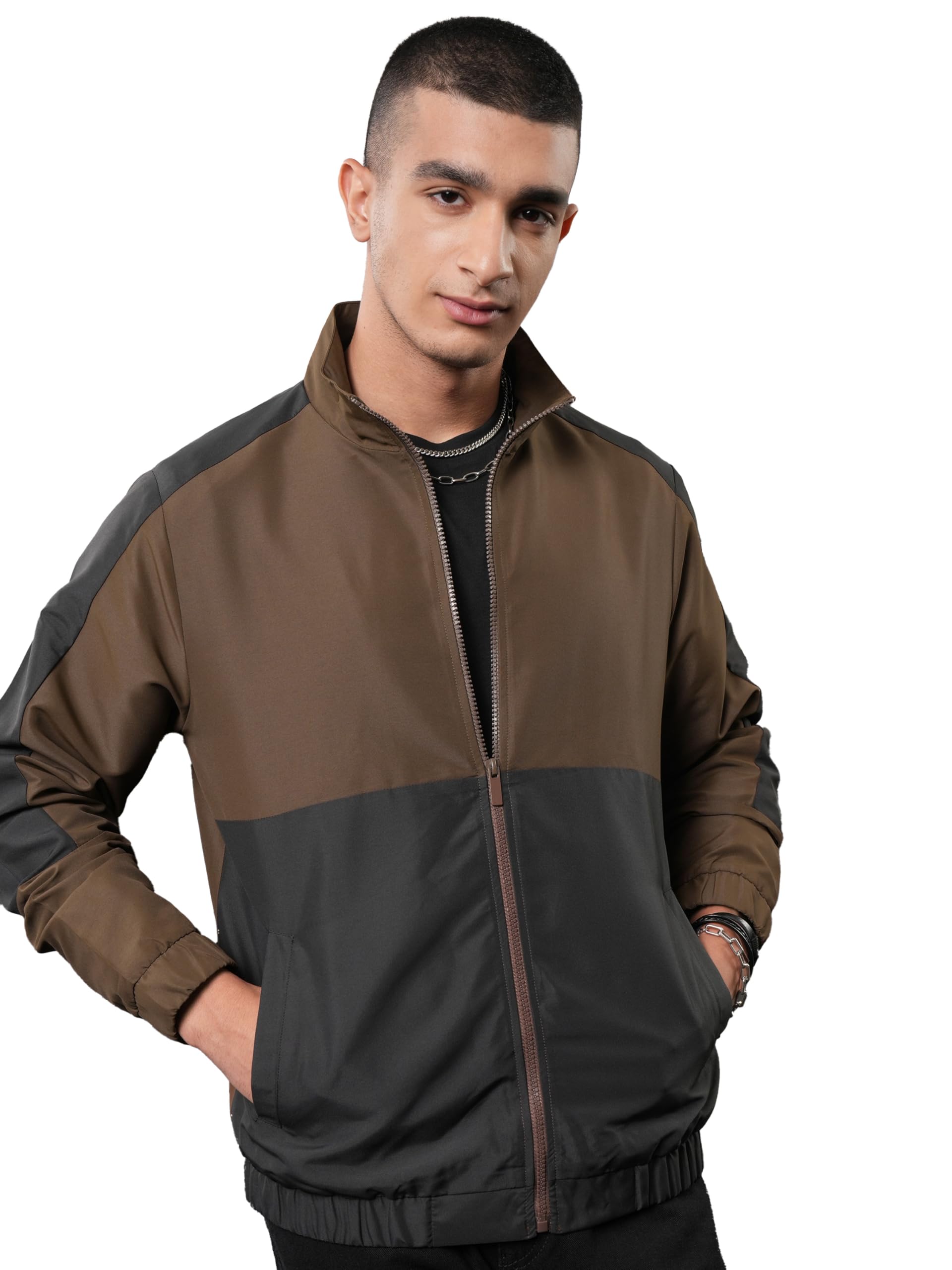 KETCH Men Full Sleeve Regular Fit HIGH NECK KHJK000154 Black XXL