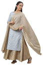 Aurelia Women'S Polyester Dupatta 23Aua80002-506915-Gold-Fs, Free Size