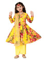 A.T.U.N. (All Things Uber Nice) A.T.U.N. Girls Floral Printed Anarkali Palazzo Set