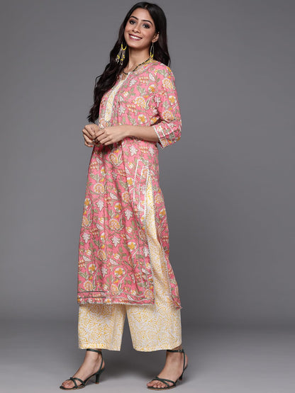 Libas Womens Cotton Kurta Sets (33206O_Pink