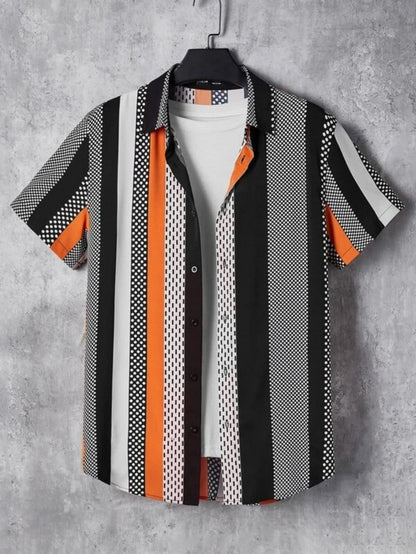 OM SAI LATEST CREATION Shirt for Men || Soft Rayon Multi Printed Shirts for Men || Short Sleeve Shirts || Lapel Collared || Perf
