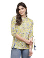 Stylum Womens Floral Printed Cotton Shirt Style Top