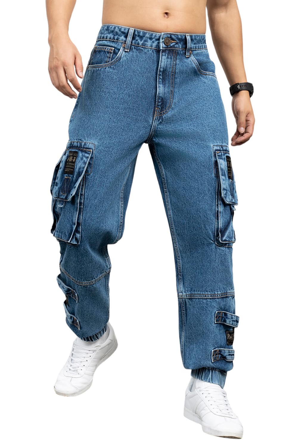 Hubberholme Men Cotton Straight Fit Mid-Rise Jeans 18
