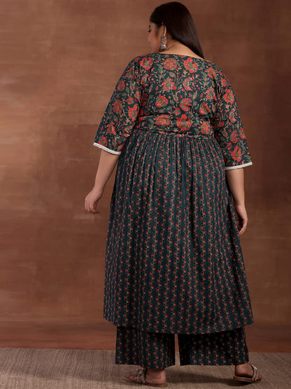 Libas Women's Cotton Printed Loose Kurta Set