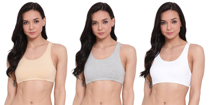 Lyra 541 Premium Cotton Non-Padded Beginners Bra For Women