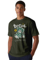 Peppyzone Mens Regular Fit T-Shirt (PZ-RT-Teddy1620_Olive2