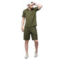 RIGO Cotton Blend Waffle Knit Self Textured Co-Ord Set for Mens | Night Suit Set for Mens | Lounge-Wear Nightdress Pajama Set