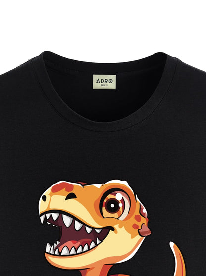 ADRO T Shirts for Boys & Girls || Dinosaur Printed T-Shirt || Ages 3-14 || 100% Cotton Round Neck Tshirt for Boys & Girls||KRN-D