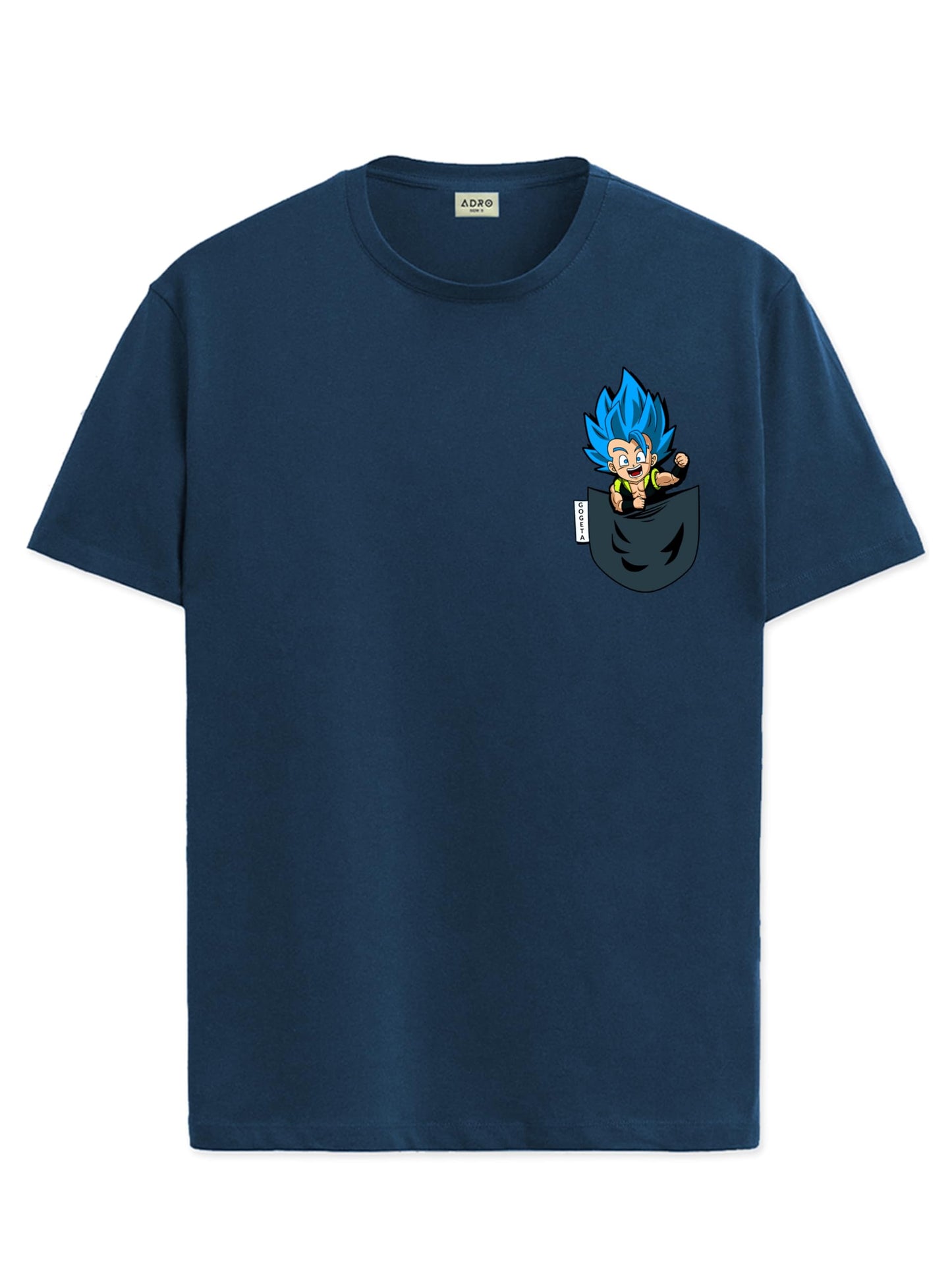 ADRO Tshirt for Men | Anime T Shirt for Men | 100% Cotton Tshirt | Graphic Printed T-Shirt | Chest Printed Tshirt | Gogeta Anime