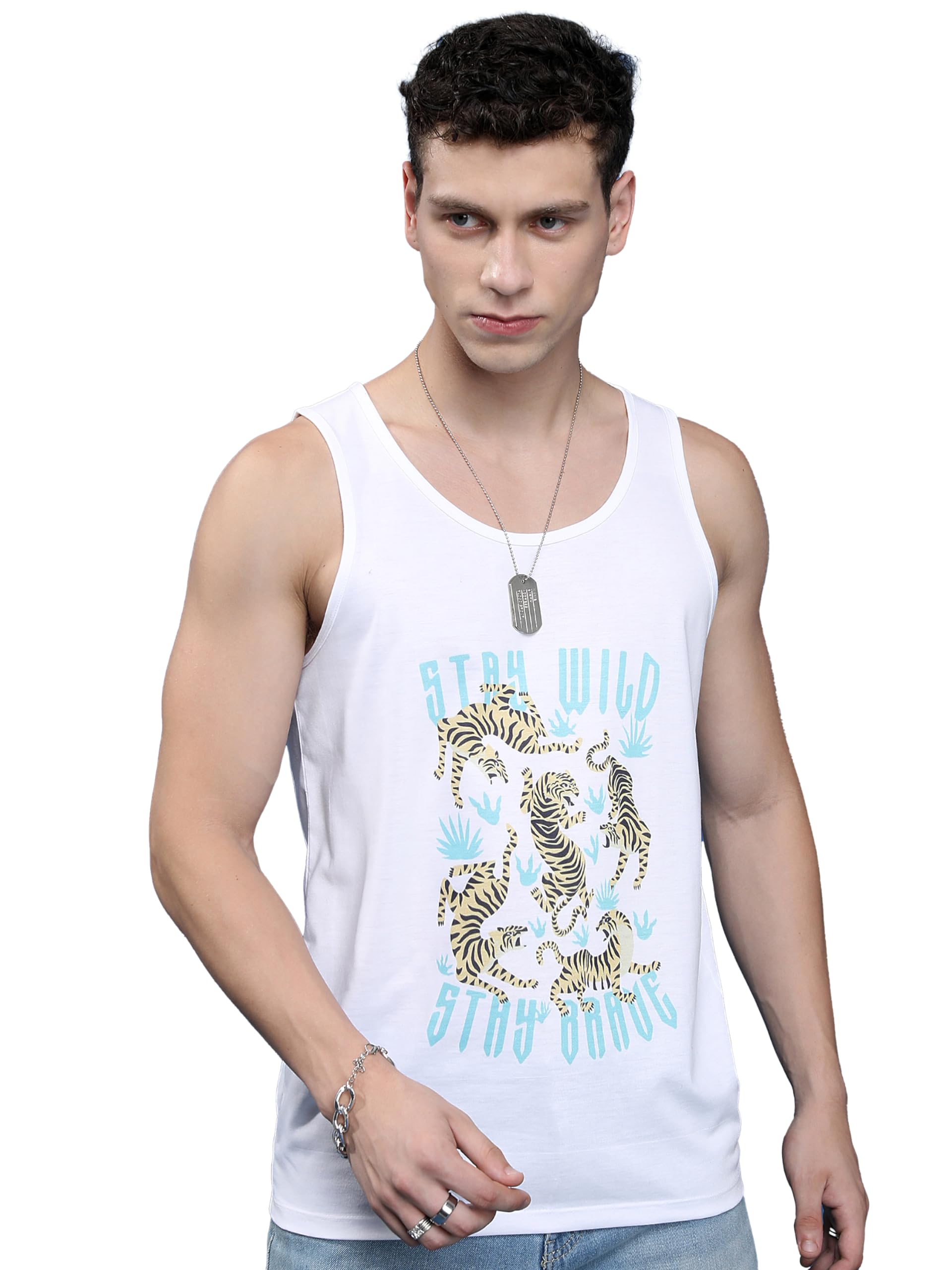 Ketch Men Tank Tops Khtt000018 White S