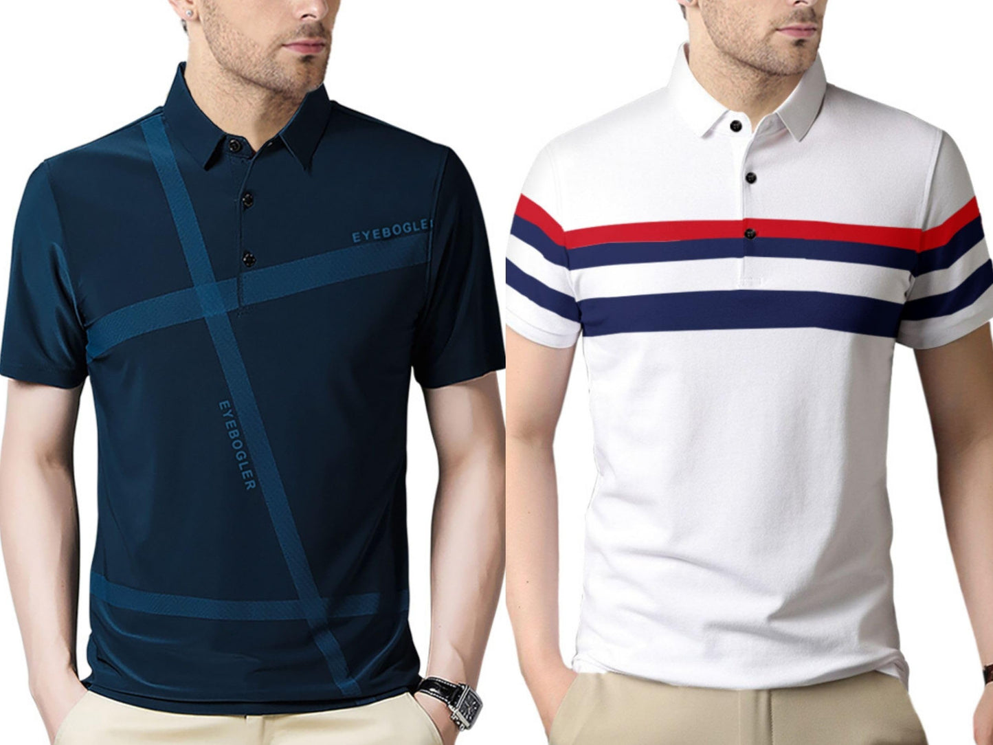 Nobel Monk MenS (Combo Pack Of 2) -Regular Fit Polo T Shirt |Half Sleeves |Collar Tshirts |Casual Tshirt