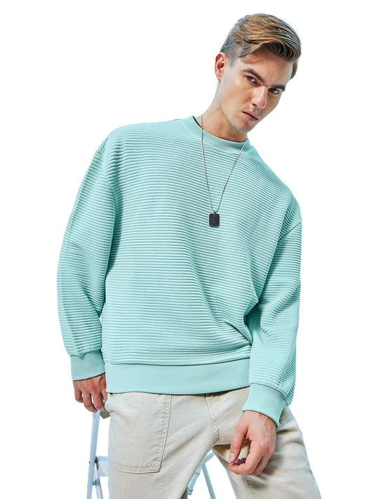 Bewakoof Mens Solid Oversized Sweatshirt_602508_Grey_XL
