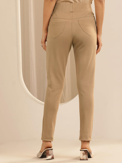 Libas WomenS Regular Jeggins (Pl1679_Beige