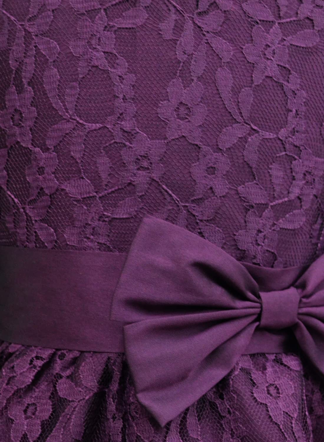A.T.U.N. Girls Double Bow Dress Wine