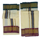 Prakasam Cotton Mens Blended Silk Type Pet Dhoti With Matching Towel/Dhoti1.28X3.60Mtr/1.28X1.80Mtr Towel/8 Mulam Vesti & 4 Mula