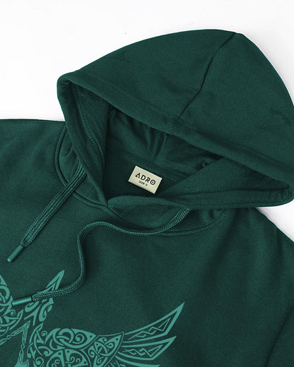 ADRO Hoodies for Men, Printed Regular Fit Cotton Hoodie Sweatshirt, H24
