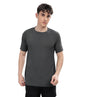 SHODOX Mens Polycotton Solid Round Neck Regular Fit Tshirt (Pack of 1) Grey