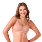 Enamor WomenS Cotton Wire Free Casual T-Shirt Bra (A077_Honey Beige