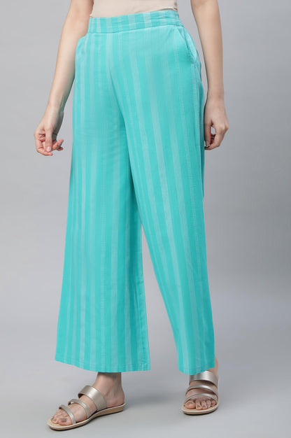 Aurelia Pure Cotton Strechable Palazzo Pants For Women | Ankle Length Palazzo Pants For Women | Pure Cotton Palazzo Pants For Wo
