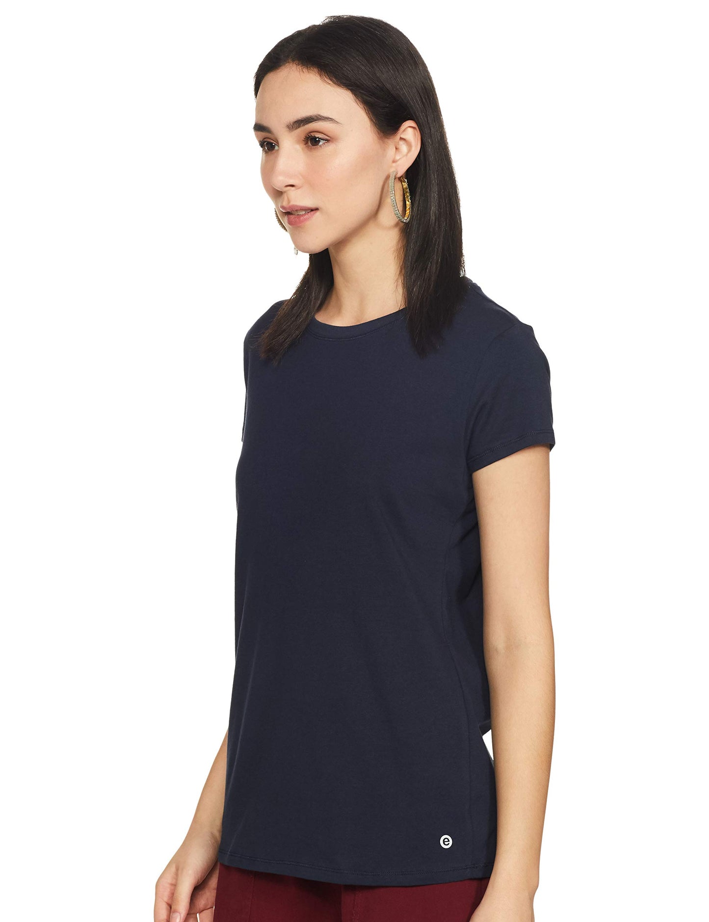 Enamor Essentials E047 Basic Crew Tee for Women