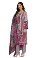 Varanga Women Ethnic Floral Mirror Embroidered Pakistani Kurta With Trouser & Dupatta