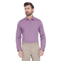 Turtle Men Cotton Purple Slim Fit Solid Shirts