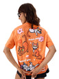 The Souled Store Official Marvel: The Marvels Flerkittens Women and Girls Short Sleeve Round Neck Orange Graphic Printed Cotton