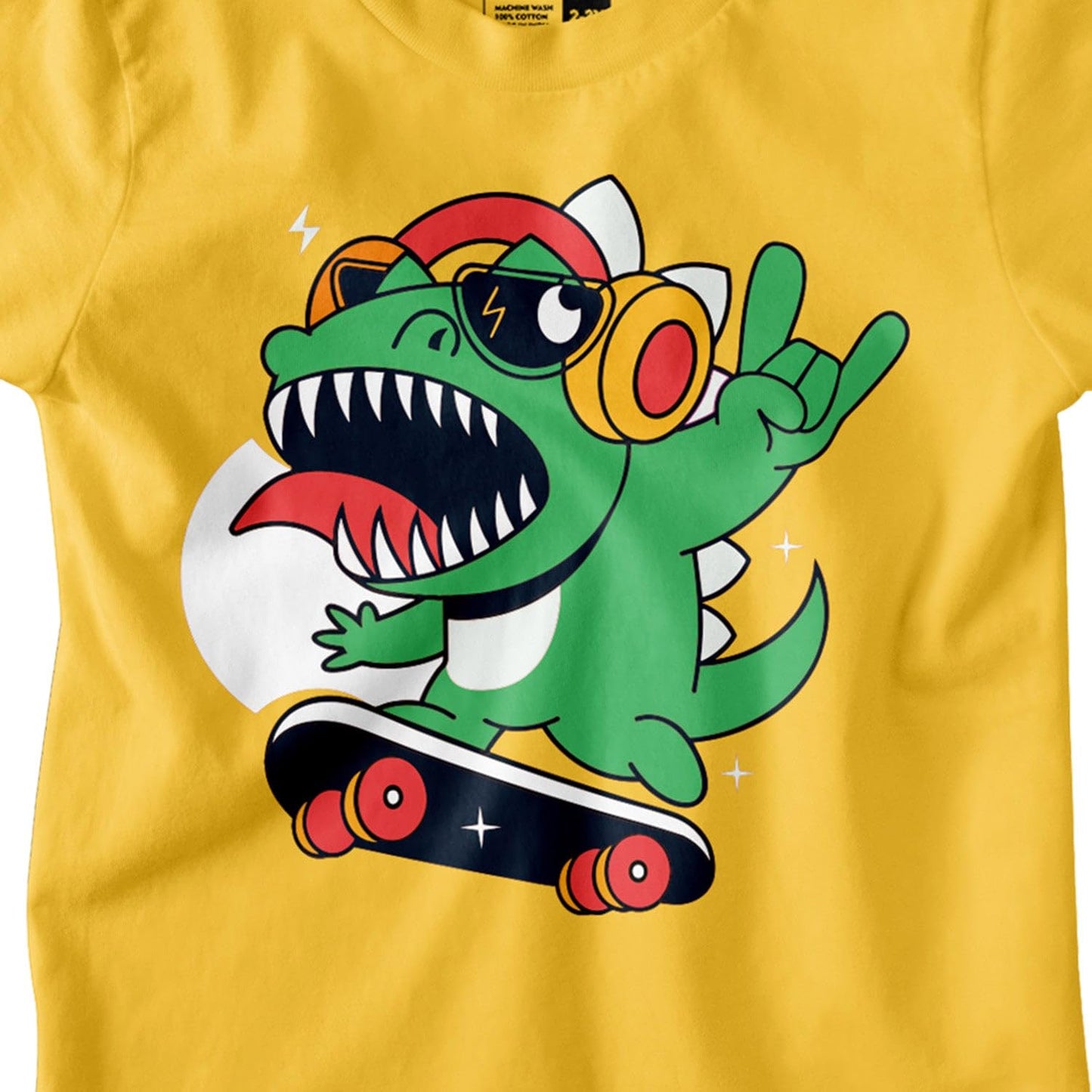 Bon Organik Boys Regular Fit T-Shirt (BON12184_Yellow