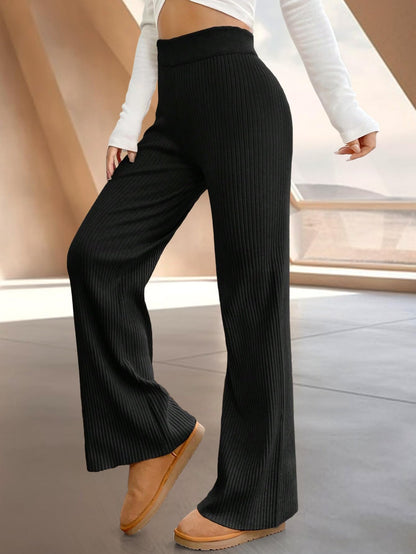 Tee Projekt Regular Fit Trousers for Women| Korean Trousers for Women Black-Grey