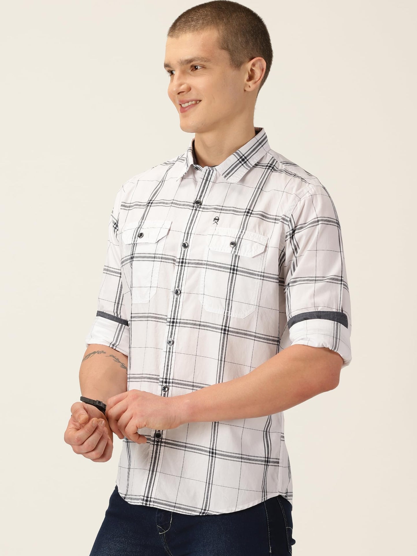 Thomas Scott Cotton Slim Fit Shirt White