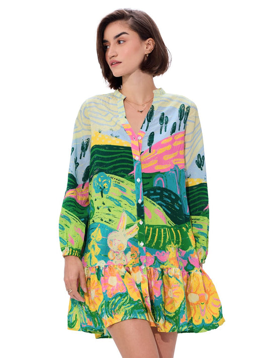The Souled Store Landscape Women And Girls Long Sleeves Dress