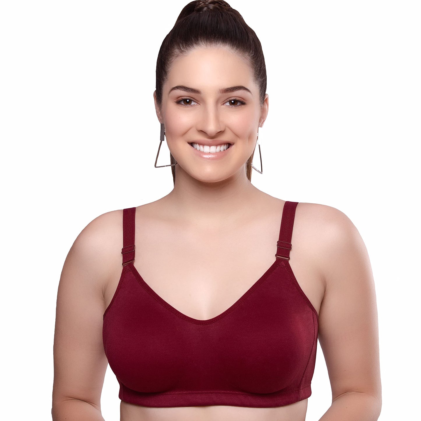 Trylo Riza Superfit WomenS Non Wired Non Padded Dual Layered Premium Fabric Bra Available In C To G Cups,Sizes 32 To 42 & Avail