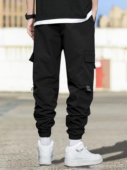 Shasmi Loose Pants Cotton || Cargos for Men ll 156_Black