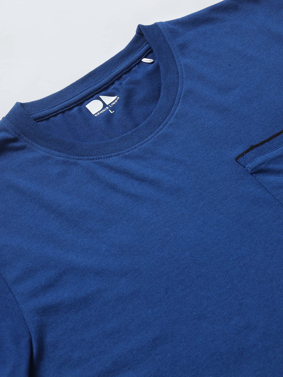 Dennis Lingo MenS Slim Fit Blue T-Shirt