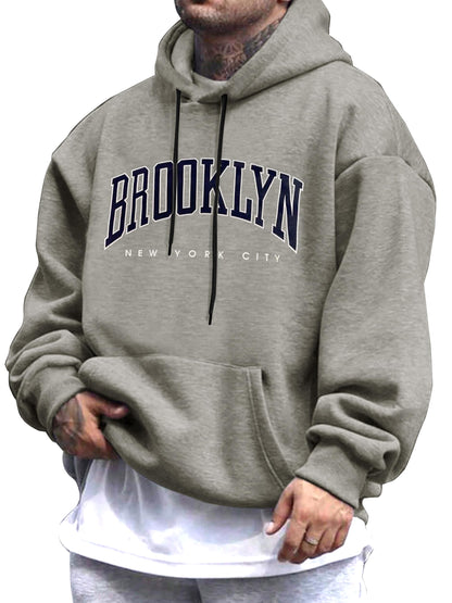 Noble Monk MenS Baggy Fit Sweatshirts Hoodie | Drop Shoulder Oversized Hooded Sweatshirt | Long Sleeve Sweatshirts Hoodie For M