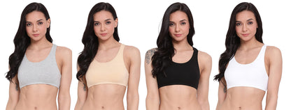 Lyra 541 Premium Cotton Non-Padded Beginners Bra For Women