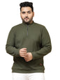 Rigo Waffle Knit Solid Plus Size T-Shirt for Men | Full Sleeves T-Shirt | Solid T-Shirts for Man | Stylish, Casual Wear Plus Siz