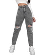 Shasmi Black Womens High Rise Cotton Ankle Length Jeans for Women Jeans II Denim Cotton Jeans Pant for Women II Cotton Pant II