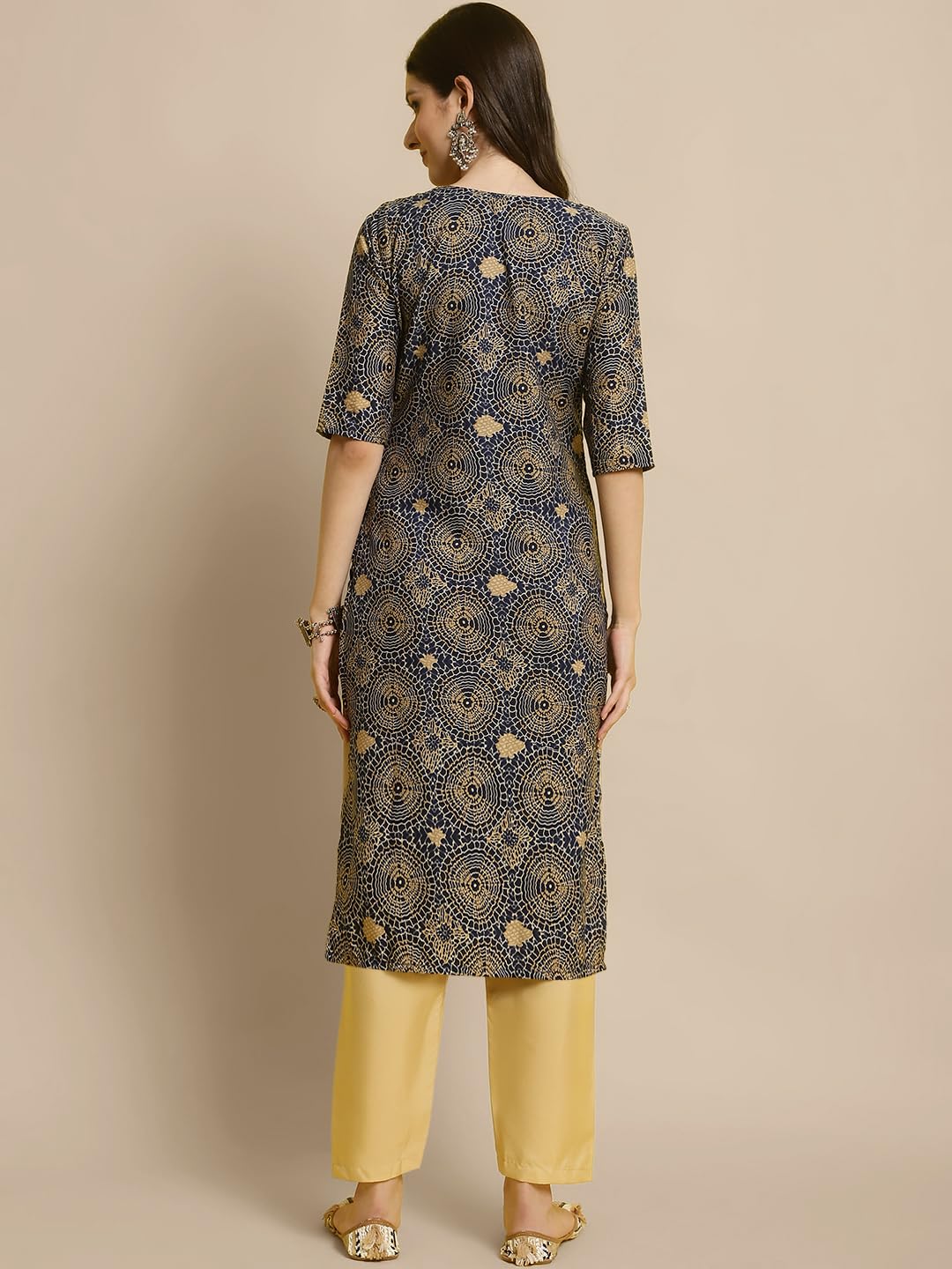 Tee Projekt Crepe Kurti & Pant Set For Women Ll Pack Of 2 Kurta Set Ll Traditional Kurta Set