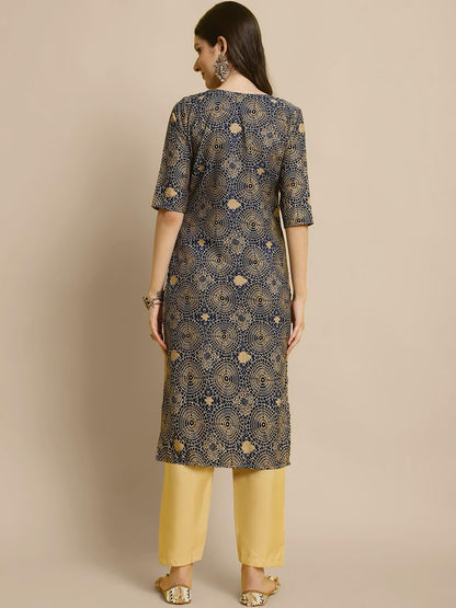 Tee Projekt Crepe Kurti & Pant Set For Women Ll Pack Of 2 Kurta Set Ll Traditional Kurta Set