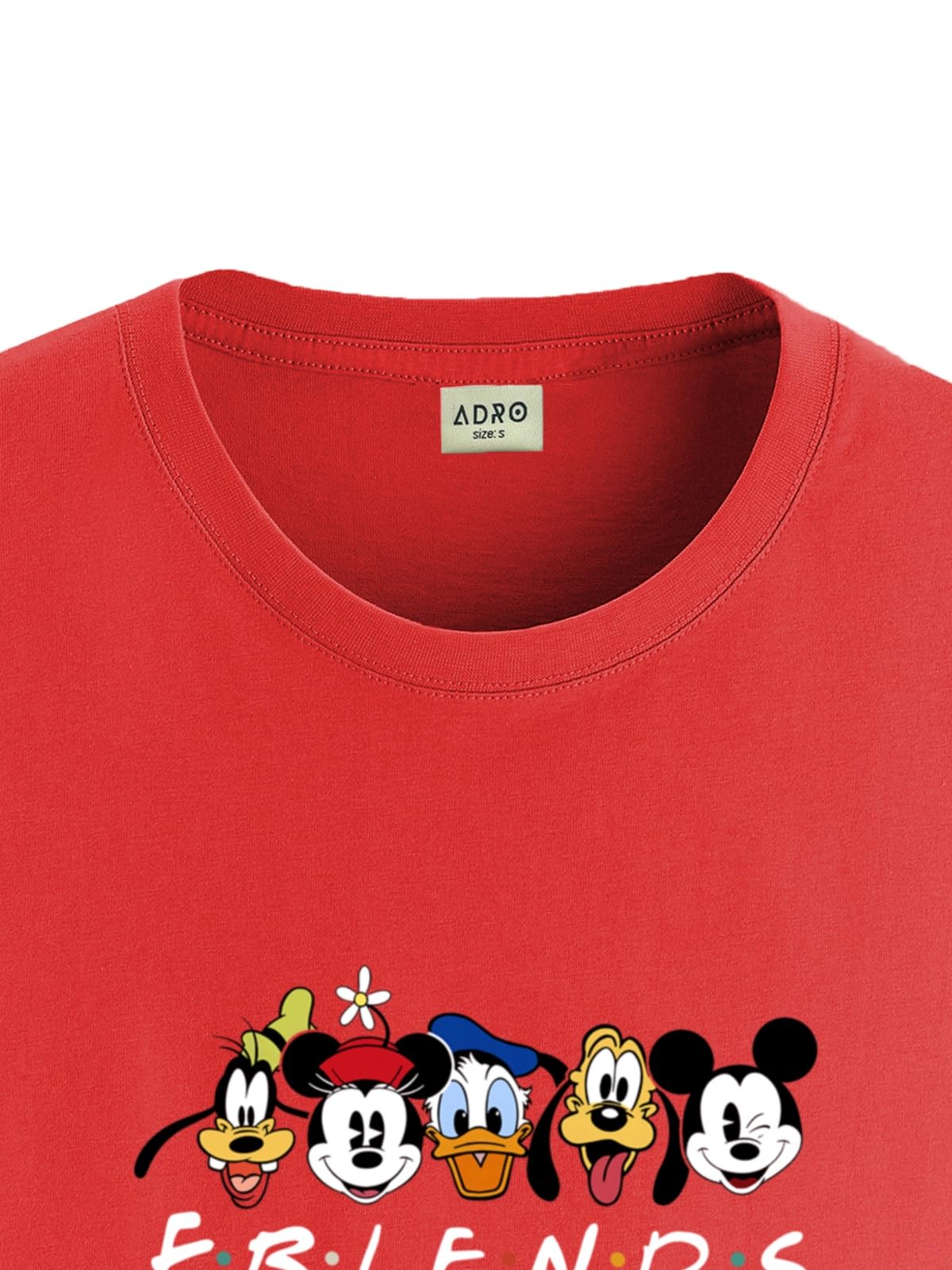 ADRO T Shirts for Boys & Girls | Friends Printed T-Shirt | Ages 3-14 | 100% Cotton Round Neck Tshirt for Boys |KRN-L2-FRIEND-RD-