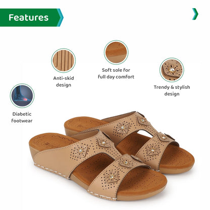 Ortho Joy Doctor Slipper For Women Fancy || Orthopedic WomenS Slipper || Comfortable Regular Wear Slippers For Women
