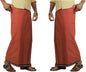 Prakasam Cotton Mens Kerala Thalapathi Border 2Way Pocket (Right &Left Side) Flexi Size (Adjustable) Colour Dhoti With 2 Side Po